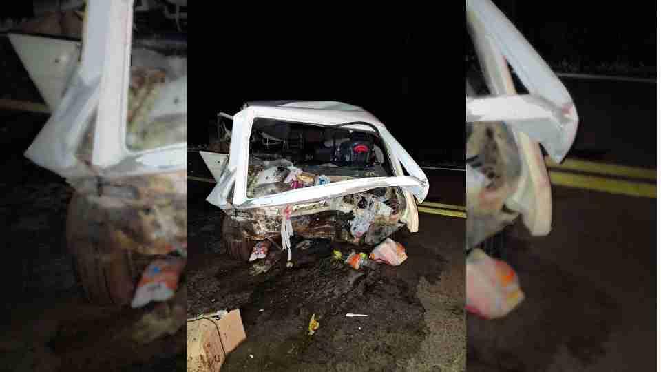 GRAVE ACIDENTE DEIXA CINCO PESSOAS FERIDAS NA PR-495, EM MEDIANEIRA