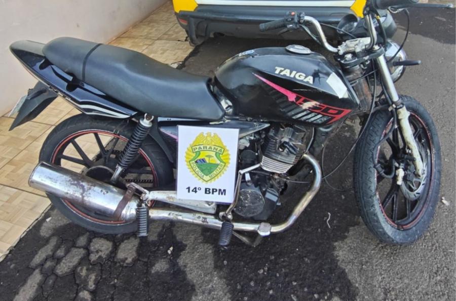 PM APREENDE DOIS MENORES EM MOTOCICLETA COM CHASSI SUPRIMIDO EM MISSAL
