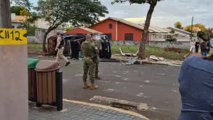 ACIDENTE ENVOLVE VIATURA DA POLÍCIA DURANTE PERSEGUIÇÃO EM MISSAL