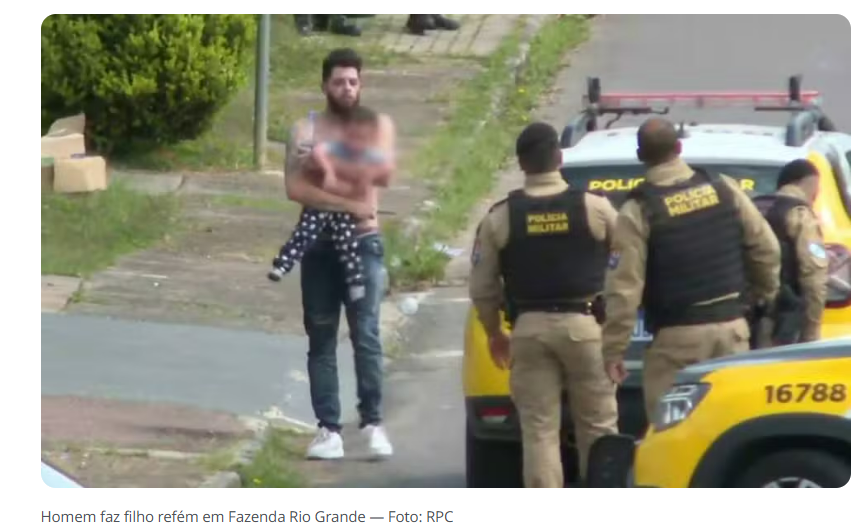 PAI É PRESO APÓS MANTER FILHO DE DOIS ANOS REFÉM