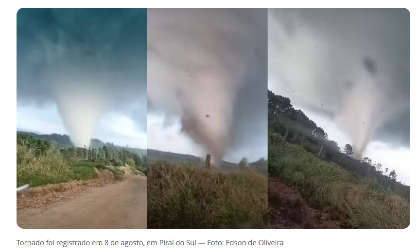 PARANÁ PODE REGISTRAR NOVOS TORNADOS NOS PRÓXIMOS DIAS; VEJA ONDE, A PREVISÃO E COMO SE PROTEGER DURANTE TEMPORAIS