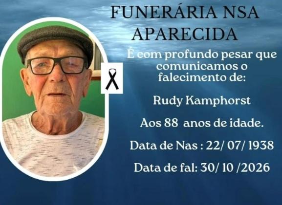ITAIPULÂNDIA SE DESPEDE DE RUDY KAMPHORST, AOS 88 ANOS