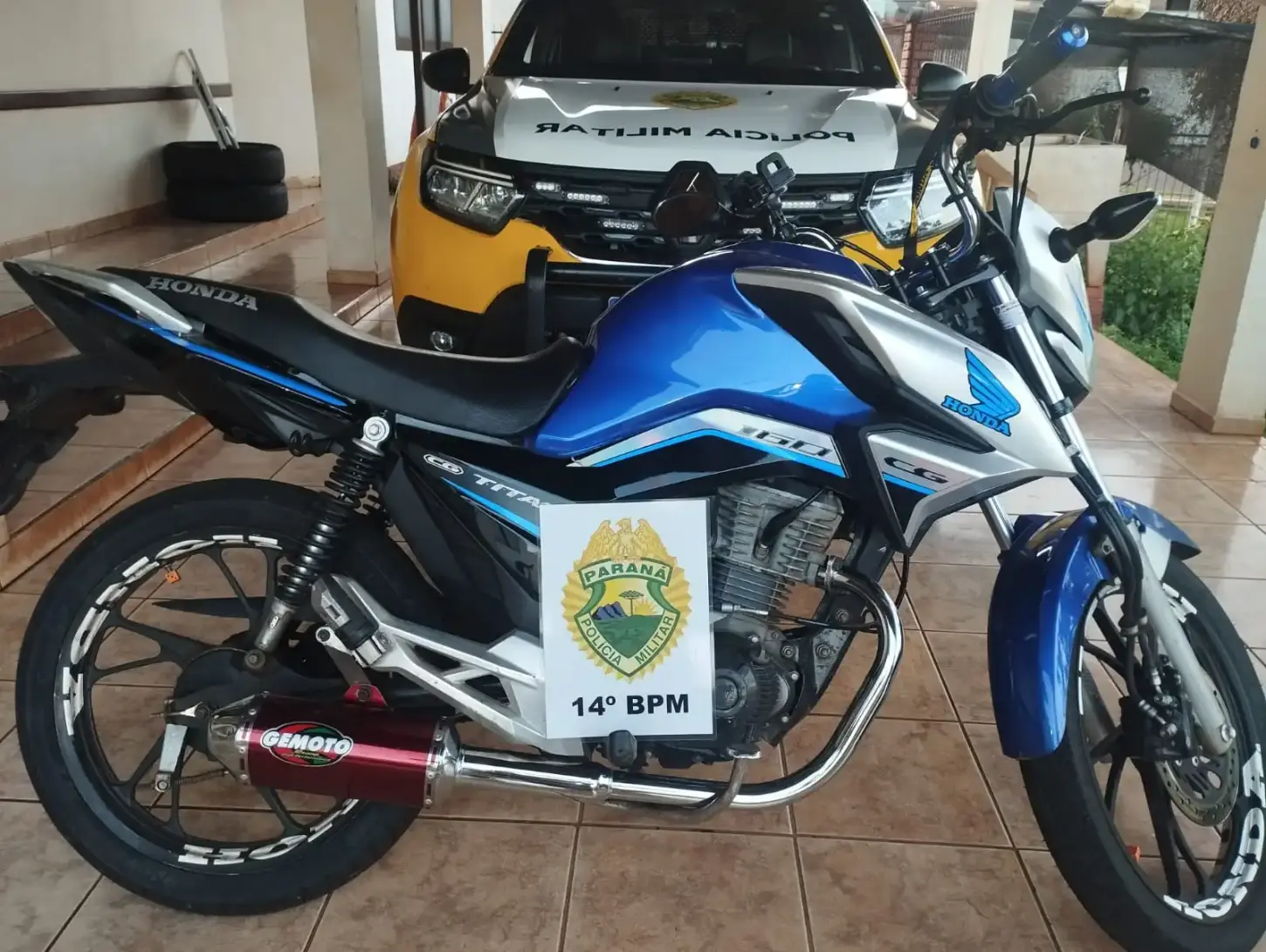 MOTOCICLISTA SEM CNH É DETIDO APÓS FUGIR DA PM EM ITAIPULÂNDIA