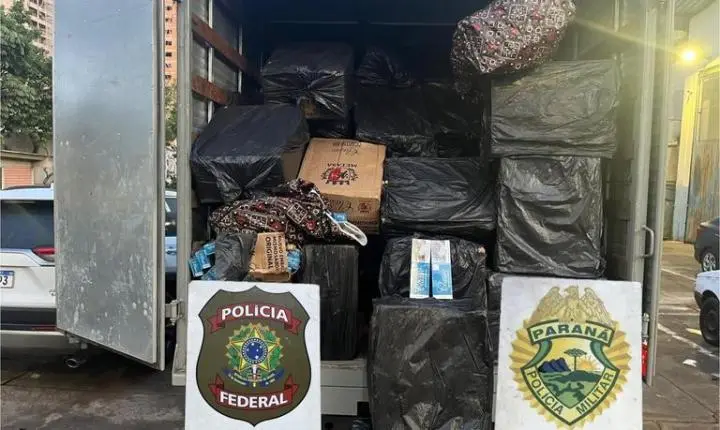 AÇÃO CONJUNTA APREENDE 75 MIL MAÇOS DE CIGARROS CONTRABANDEADOS EM FOZ DO IGUAÇU