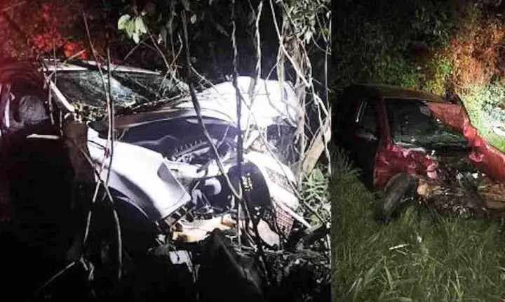 ACIDENTE NA BR-277 EM GUARANIAÇU DEIXA UM HOMEM MORTO E UMA MULHER FERIDA