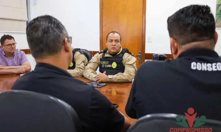 AÇÕES RELACIONADAS A SEGURANÇA PÚBLICA DE MISSAL SÃO DISCUTIDAS EM REUNIÃO COM COMANDO REGIONAL DA PM