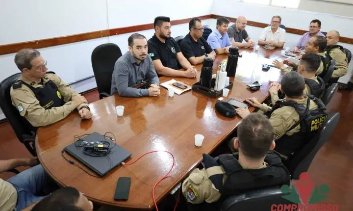 AÇÕES RELACIONADAS A SEGURANÇA PÚBLICA DE MISSAL SÃO DISCUTIDAS EM REUNIÃO COM COMANDO REGIONAL DA PM