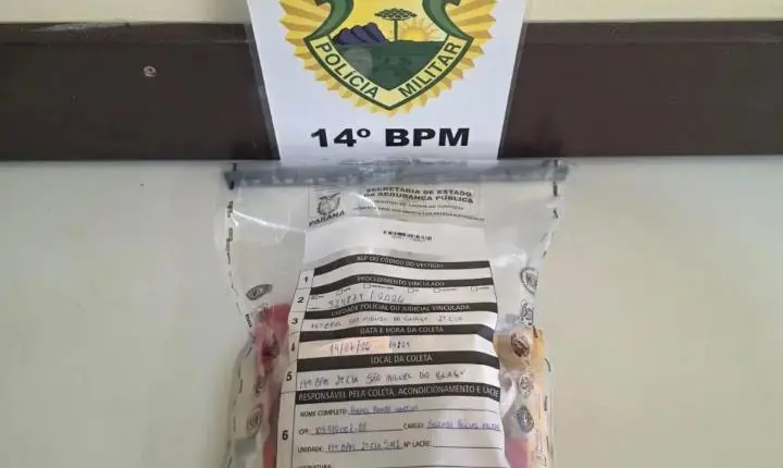 ADOLESCENTE É APREENDIDO COM COCAÍNA E RÁDIO-COMUNICADOR EM PONTO DE TRÁFICO EM MEDIANEIRA