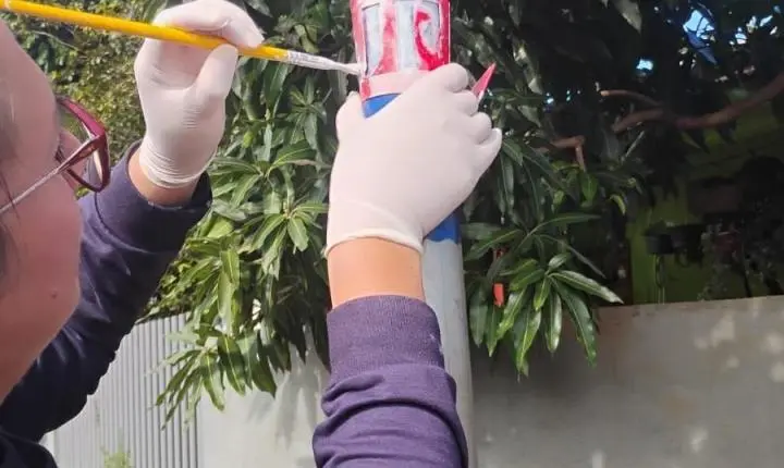 AGENTES DE ENDEMIAS DE ITAIPULÂNDIA INICIAM IDENTIFICAÇÃO DE POSTES PARA REFORÇAR O COMBATE À DENGUE