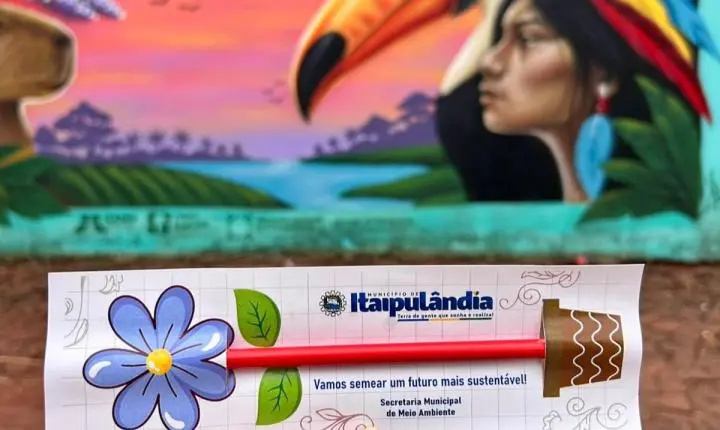 ALUNOS DA ESCOLA INDÍGENA ARANDU RENDA PARTICIPAM DE VISITA EDUCATIVA AO VIVEIRO MUNICIPAL DE ITAIPULÂNDIA