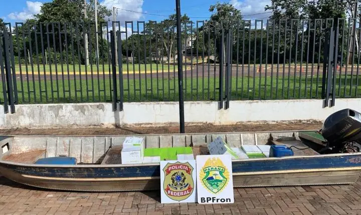 BARCO COM CERCA DE 250 UNIDADES DE AGROTÓXICOS É APREENDIDO NO LAGO DE ITAIPU