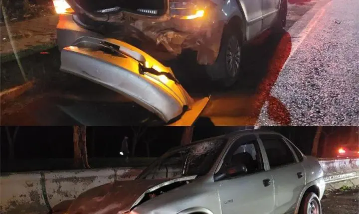 BATIDA NA PR-317 DEIXA MULHER FERIDA PRÓXIMO AO BALNEÁRIO DE SANTA HELENA