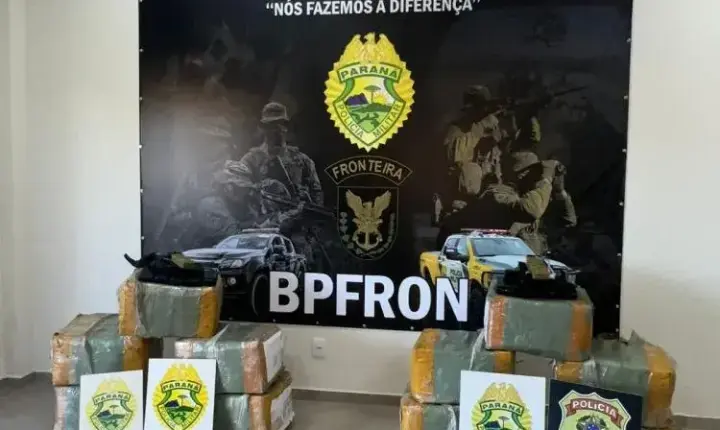 BPFRON, BPMOA, 6º BPM E POLÍCIA FEDERAL APREENDEM MAIS DE 340 KG DE MACONHA EM CÉU AZUL