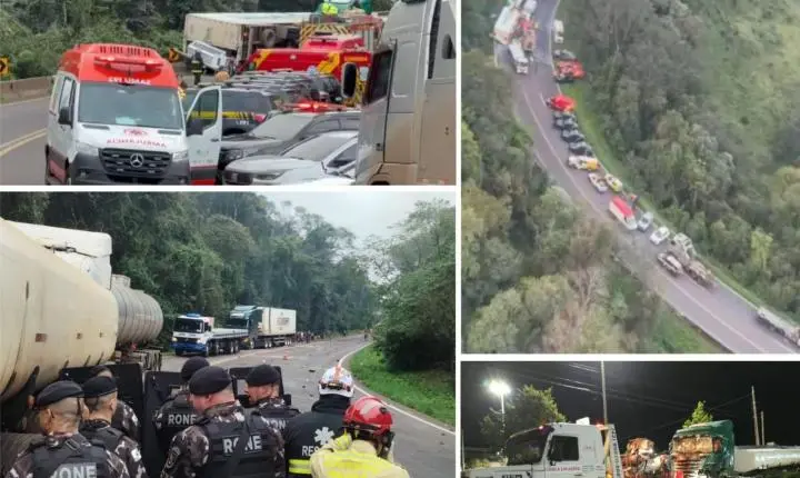 BR-277 É LIBERADA APÓS MAIS DE CINCO HORAS DE BLOQUEIO E CONFRONTO EM NOVA LARANJEIRAS