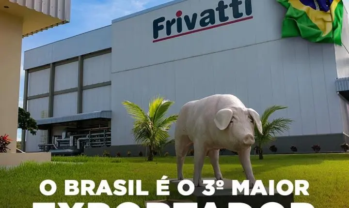 BRASIL CONSOLIDA POSIÇÃO ENTRE OS MAIORES EXPORTADORES DE CARNE SUÍNA DO MUNDO E INAUGURA NOVA FASE NO MERCADO GLOBAL
