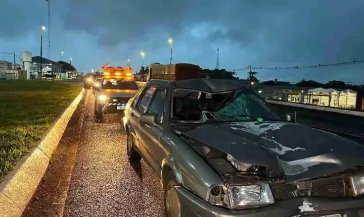 CAMINHONEIRO MORRE ATROPELADO AO TENTAR ATRAVESSAR A BR-277