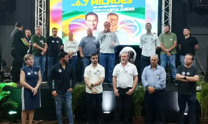 CANDIDATOS PAULO LITRO A DEPUTADO FEDERAL E ADÃO LITRO A DEPUTADO ESTADUAL REALIZAM EVENTO DE CAMPANHA EM ITAIPULÂNDIA
