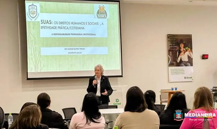CAPACITAÇÃO REFORÇA COMPROMISSO DA SMAS COM A QUALIFICAÇÃO PROFISSIONAL E O FORTALECIMENTO DO SUAS EM MEDIANEIRA
