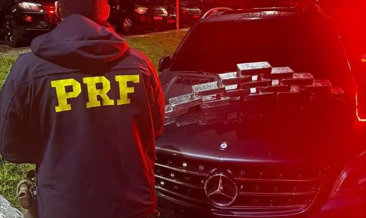 CASAL PARAGUAIO É PRESO COM 16,4 QUILOS DE CRACK ESCONDIDOS EM MERCEDES-BENZ EM SANTA TEREZINHA DE ITAIPU