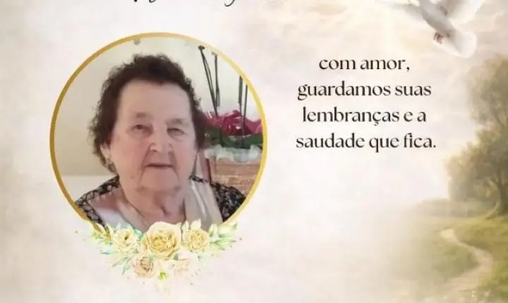 CENÁCULO ACOLHIMENTO COMUNICA O FALECIMENTO DE ROSA MARIA SCHWENGBER FRITZEN, AOS 95 ANOS, EM MISSAL