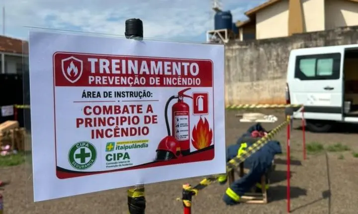 CIPA PROMOVE RECICLAGEM DA BRIGADA DE INCÊNDIO DO HOSPITAL E MATERNIDADE ITAIPULÂNDIA