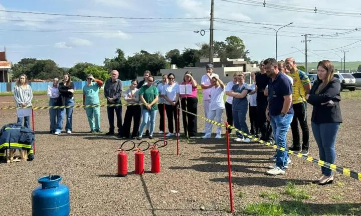 CIPA PROMOVE RECICLAGEM DA BRIGADA DE INCÊNDIO DO HOSPITAL E MATERNIDADE ITAIPULÂNDIA