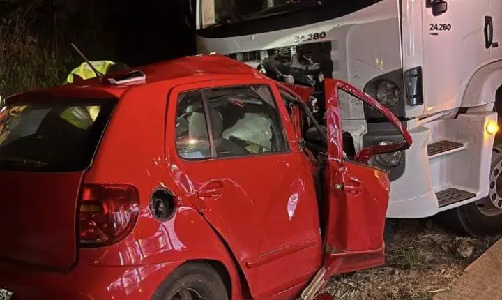 COLISÃO FRONTAL NA BR-163 DEIXA MULHER MORTA EM DIONÍSIO CERQUEIRA