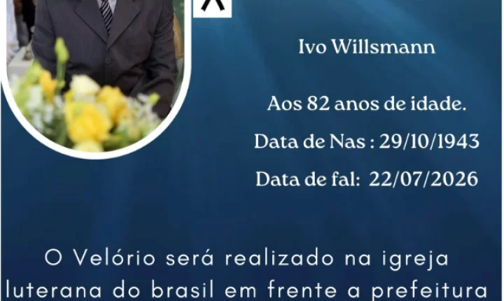 COM PESAR, ITAIPULÂNDIA SE DESPEDE DE IVO WILLSMANN