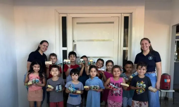 CRAS DE ITAIPULÂNDIA PROMOVE ATIVIDADE DE PÁSCOA COM CRIANÇAS E ADOLESCENTES DO SCFV