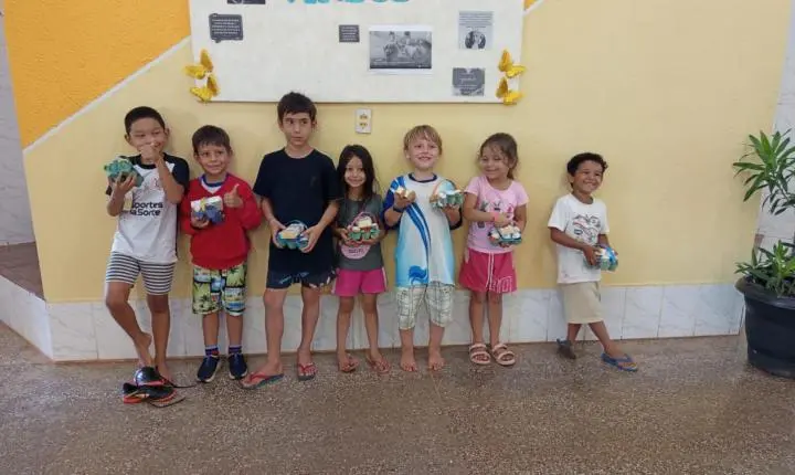 CRAS DE ITAIPULÂNDIA PROMOVE ATIVIDADE DE PÁSCOA COM CRIANÇAS E ADOLESCENTES DO SCFV
