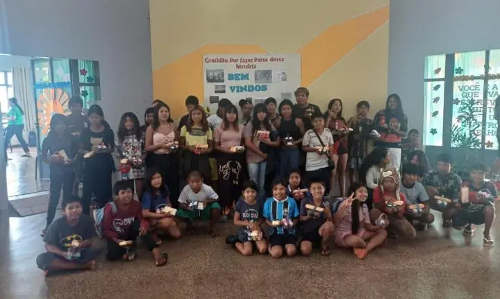 CRAS DE ITAIPULÂNDIA PROMOVE ATIVIDADE DE PÁSCOA COM CRIANÇAS E ADOLESCENTES DO SCFV