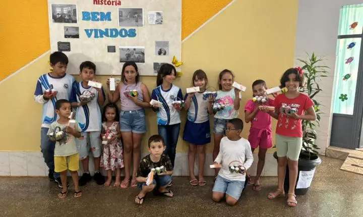 CRAS DE ITAIPULÂNDIA PROMOVE ATIVIDADE DE PÁSCOA COM CRIANÇAS E ADOLESCENTES DO SCFV