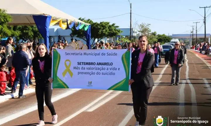 DESFILE DE 7 DE SETEMBRO REÚNE COMUNIDADE E CELEBRA 204 ANOS DA INDEPENDÊNCIA DO BRASIL EM SERRANÓPOLIS DO IGUAÇU