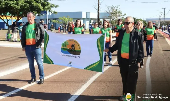 DESFILE DE 7 DE SETEMBRO REÚNE COMUNIDADE E CELEBRA 204 ANOS DA INDEPENDÊNCIA DO BRASIL EM SERRANÓPOLIS DO IGUAÇU