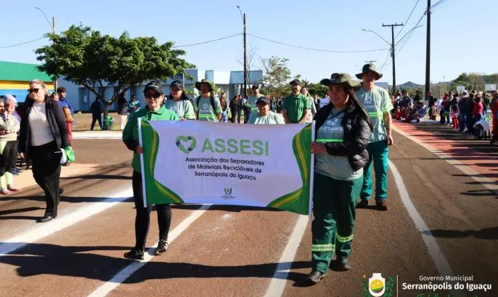 DESFILE DE 7 DE SETEMBRO REÚNE COMUNIDADE E CELEBRA 204 ANOS DA INDEPENDÊNCIA DO BRASIL EM SERRANÓPOLIS DO IGUAÇU