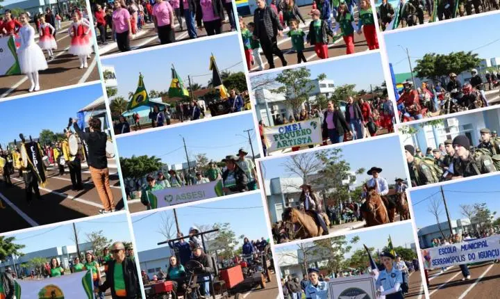 DESFILE DE 7 DE SETEMBRO REÚNE COMUNIDADE E CELEBRA 204 ANOS DA INDEPENDÊNCIA DO BRASIL EM SERRANÓPOLIS DO IGUAÇU
