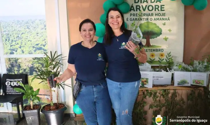DIA DA ÁRVORE É MARCADO COM DISTRIBUIÇÃO GRATUITA DE MUDAS EM SERRANÓPOLIS DO IGUAÇU