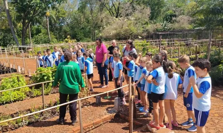 EDUCAÇÃO AMBIENTAL LEVA ALUNOS AO VIVEIRO MUNICIPAL DE SÃO JOSÉ DO ITAVÓ