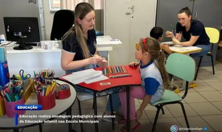   EDUCAÇÃO DE ITAIPULÂNDIA REALIZA SONDAGEM PEDAGÓGICA COM ALUNOS DA EDUCAÇÃO INFANTIL NAS ESCOLAS MUNICIPAIS