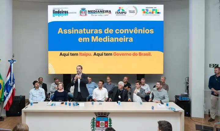 EM MEDIANEIRA, ITAIPU ANUNCIA INVESTIMENTOS PARA USINA DE PROJETOS, TURISMO NÁUTICO E PARQUE PÚBLICO
