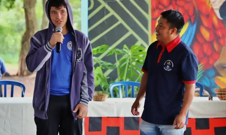 ESCOLA ESTADUAL ARANDU RENDA REALIZA ABERTURA DA 8ª SEMANA CULTURAL INDÍGENA EM ITAIPULÂNDIA
