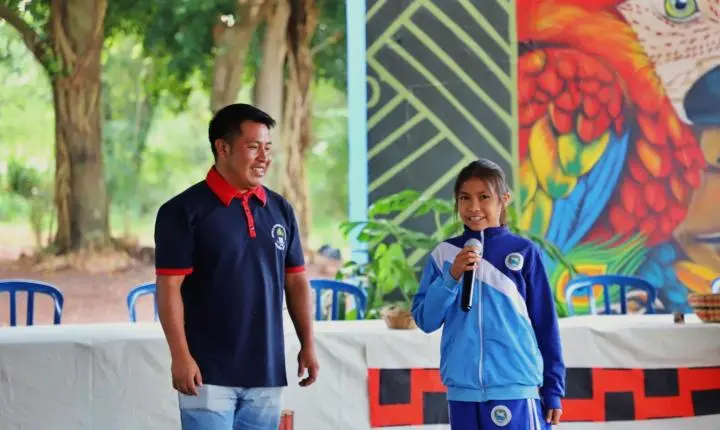 ESCOLA ESTADUAL ARANDU RENDA REALIZA ABERTURA DA 8ª SEMANA CULTURAL INDÍGENA EM ITAIPULÂNDIA