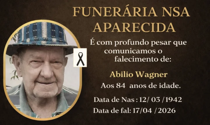 FALECE ABÍLIO WAGNER AOS 84 ANOS EM ITAIPULÂNDIA