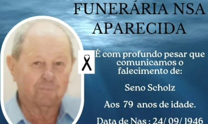 FALECE SENO SCHOLZ AOS 79 ANOS EM ITAIPULÂNDIA