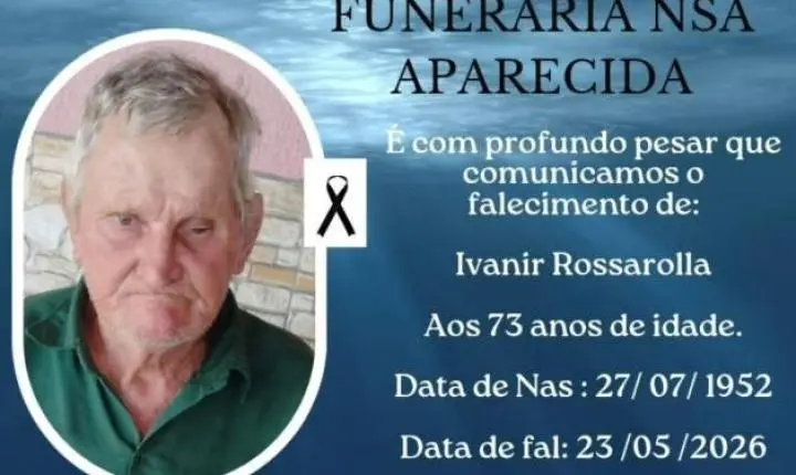 ITAIPULÂNDIA SE DESPEDE DE IVANIR ROSSAROLLA, AOS 73 ANOS
