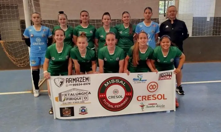 FUTSAL MASCULINO DE MISSAL SEGUE NA FASE REGIONAL DOS JOGOS DA JUVENTUDE