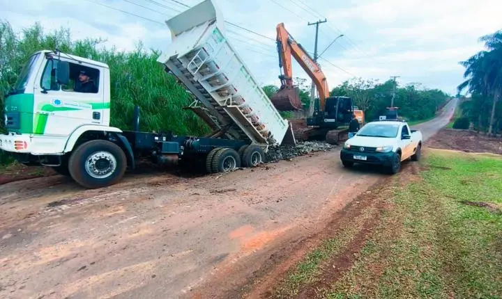 GOVERNO DE SÃO MIGUEL REALIZA MELHORIAS NA RODOVIA VEREADOR ERI DUTRA, NO ACESSO AO DISTRITO DE SÃO JORGE