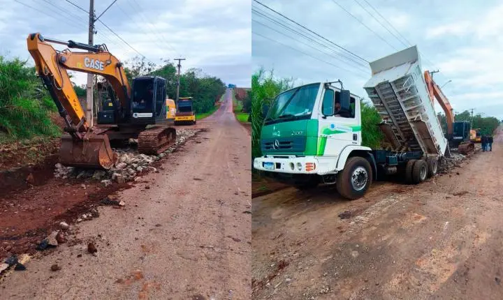 GOVERNO DE SÃO MIGUEL REALIZA MELHORIAS NA RODOVIA VEREADOR ERI DUTRA, NO ACESSO AO DISTRITO DE SÃO JORGE