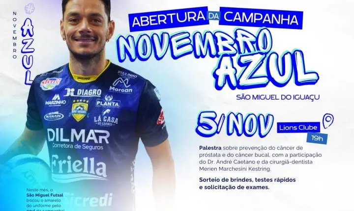 Governo Municipal promove palestra e ações de prevenção à saúde do homem na abertura do Novembro Azul