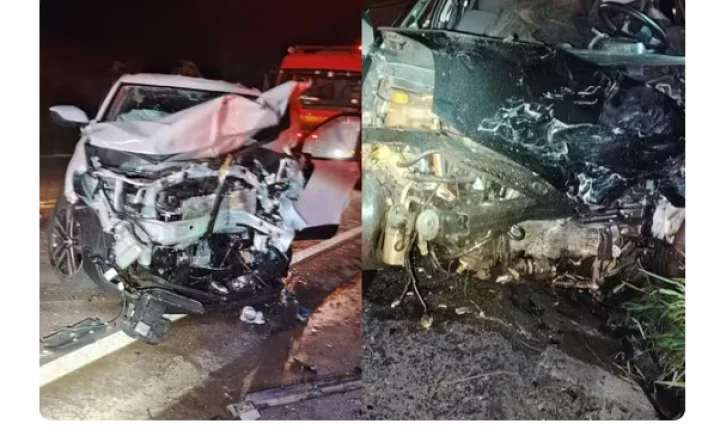 GRAVE ACIDENTE ENTRE TRÊS VEÍCULOS DEIXA DUAS PESSOAS MORTAS NA PR-486
